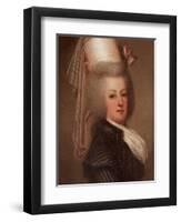 Portrait of Queen Marie Antoinette of France (1755-179), 1789-Adolf Ulrik Wertmüller-Framed Giclee Print
