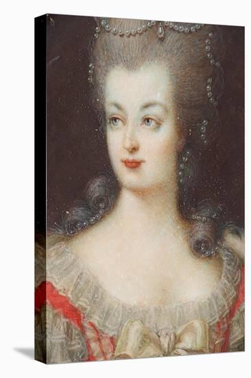 Portrait of Queen Marie Antoinette of France (1755-179), Mid of the 18th C-null-Stretched Canvas