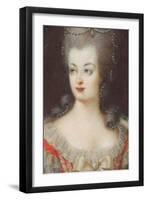 Portrait of Queen Marie Antoinette of France (1755-179), Mid of the 18th C-null-Framed Giclee Print
