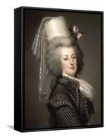 Portrait of Queen Marie Antoinette of France (1755-179)-Adolf Ulrik Wertmüller-Framed Stretched Canvas