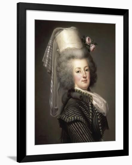 Portrait of Queen Marie Antoinette of France (1755-179)-Adolf Ulrik Wertmüller-Framed Giclee Print