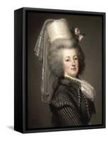 Portrait of Queen Marie Antoinette of France (1755-179)-Adolf Ulrik Wertmüller-Framed Stretched Canvas