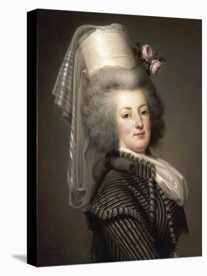 Portrait of Queen Marie Antoinette of France (1755-179)-Adolf Ulrik Wertmüller-Stretched Canvas