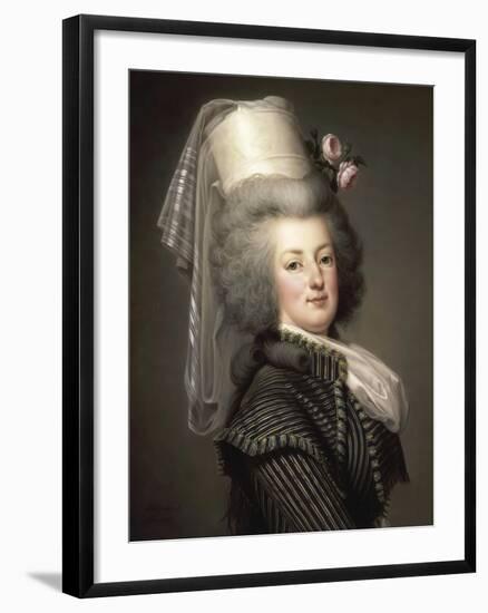 Portrait of Queen Marie Antoinette of France (1755-179)-Adolf Ulrik Wertmüller-Framed Giclee Print