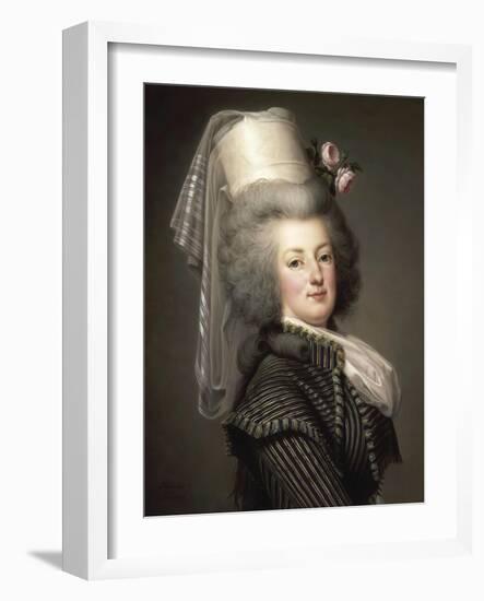 Portrait of Queen Marie Antoinette of France (1755-179)-Adolf Ulrik Wertmüller-Framed Giclee Print