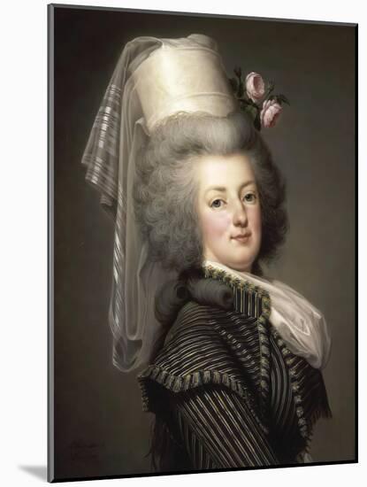 Portrait of Queen Marie Antoinette of France (1755-179)-Adolf Ulrik Wertmüller-Mounted Giclee Print