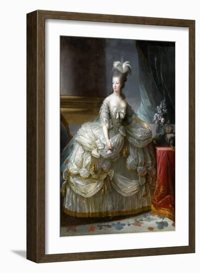 Portrait of Queen Marie Antoinette of France (1755-179)-Marie Louise Elisabeth Vigée-Lebrun-Framed Giclee Print