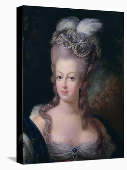 Portrait of Queen Marie Antoinette of France, 1775-Jean-Baptiste André Gautier d'Agoty-Stretched Canvas