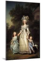 Portrait of Queen Marie Antoinette of France with Her Children by Adolf Ulrich Wertmuller-null-Mounted Giclee Print