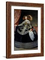 Portrait of Queen Mary-Anne of Austria by Diego Velazquez-null-Framed Giclee Print