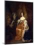 Portrait of Queen Mary II of England, (1662-169), 1683-Caspar Netscher-Mounted Giclee Print