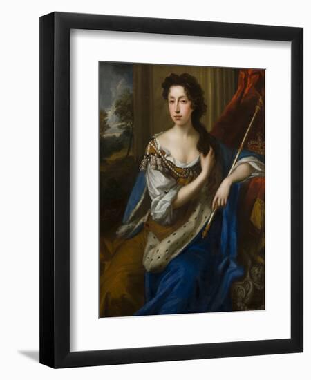 Portrait of Queen Mary II of Modena-John Riley-Framed Premium Giclee Print