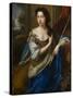 Portrait of Queen Mary II of Modena-John Riley-Stretched Canvas