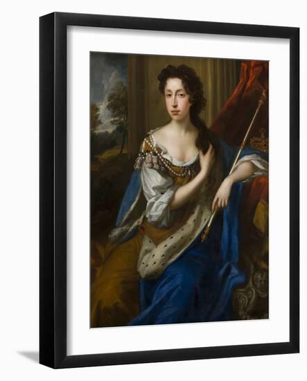 Portrait of Queen Mary II of Modena-John Riley-Framed Giclee Print