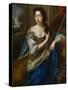 Portrait of Queen Mary II of Modena-John Riley-Stretched Canvas