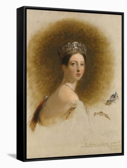 Portrait of Queen Victoria, 1838-Thomas Sully-Framed Stretched Canvas