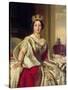 Portrait of Queen Victoria 1859-Franz Xaver Winterhalter-Stretched Canvas