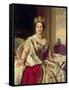 Portrait of Queen Victoria 1859-Franz Xaver Winterhalter-Framed Stretched Canvas