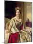 Portrait of Queen Victoria 1859-Franz Xaver Winterhalter-Mounted Giclee Print