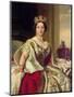 Portrait of Queen Victoria 1859-Franz Xaver Winterhalter-Mounted Giclee Print