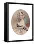 Portrait of Queen Victoria as a Child, 19th Century-null-Framed Stretched Canvas