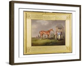 Portrait of 'Quiz', the Property of Lord Rous, after His Last Race at Newmarket-Henry Bernard Chalon-Framed Giclee Print