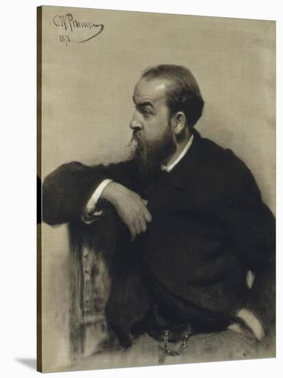 Portrait of R. Levicky-Ilya Efimovich Repin-Stretched Canvas