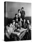 Portrait of Rabbi Eleazar Brizel and Students-Alfred Eisenstaedt-Stretched Canvas