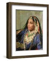 Portrait of Rani Jindan Singh, in an Indian Sari-George Richmond-Framed Giclee Print