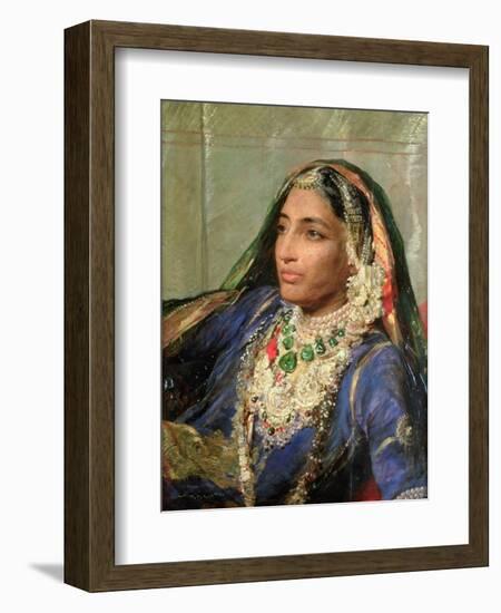 Portrait of Rani Jindan Singh, in an Indian Sari-George Richmond-Framed Giclee Print