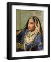 Portrait of Rani Jindan Singh, in an Indian Sari-George Richmond-Framed Giclee Print