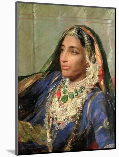 Portrait of Rani Jindan Singh, in an Indian Sari-George Richmond-Mounted Giclee Print