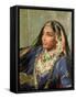 Portrait of Rani Jindan Singh, in an Indian Sari-George Richmond-Framed Stretched Canvas