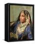 Portrait of Rani Jindan Singh, in an Indian Sari-George Richmond-Framed Stretched Canvas