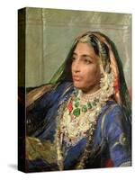 Portrait of Rani Jindan Singh, in an Indian Sari-George Richmond-Stretched Canvas