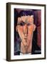 Portrait of Raymond-Amedeo Modigliani-Framed Art Print