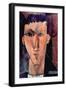 Portrait of Raymond-Amedeo Modigliani-Framed Art Print