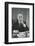 Portrait of RCA Chairman David Sarnoff Sitting at Desk in His Office, Smoking a Cigar-Alfred Eisenstaedt-Framed Photographic Print