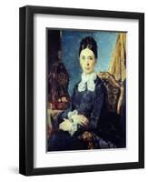 Portrait of Relative-Giacomo Favretto-Framed Giclee Print