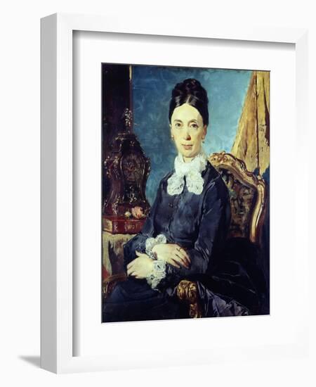 Portrait of Relative-Giacomo Favretto-Framed Giclee Print