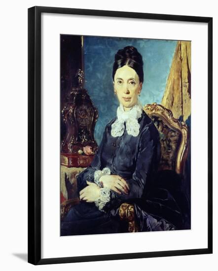 Portrait of Relative-Giacomo Favretto-Framed Giclee Print