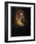 Portrait of Rembrandt, 1650 Detail-Rembrandt van Rijn-Framed Art Print