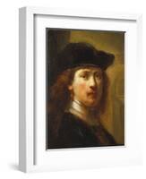 Portrait of Rembrandt, Half Length-Govaert Flinck-Framed Giclee Print