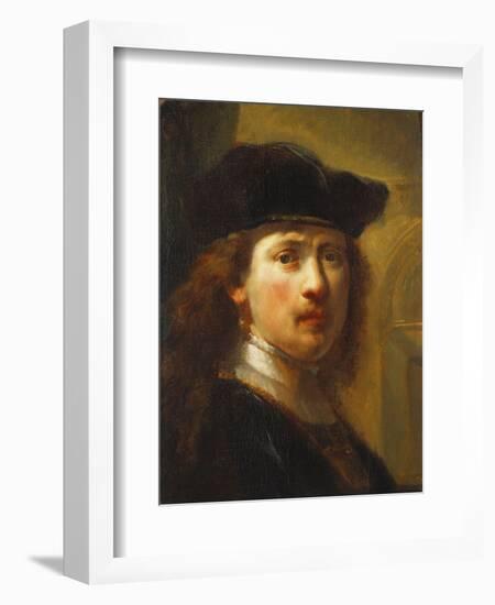 Portrait of Rembrandt, Half Length-Govaert Flinck-Framed Giclee Print