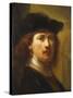 Portrait of Rembrandt, Half Length-Govaert Flinck-Stretched Canvas