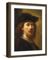 Portrait of Rembrandt, Half Length-Govaert Flinck-Framed Giclee Print