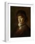 Portrait of Rembrandt Harmensz Van Rijn, Jan Lievens.-Jan Lievens-Framed Art Print