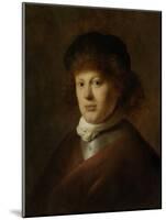 Portrait of Rembrandt Harmensz Van Rijn, Jan Lievens.-Jan Lievens-Mounted Art Print