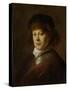 Portrait of Rembrandt Harmensz Van Rijn, Jan Lievens.-Jan Lievens-Stretched Canvas