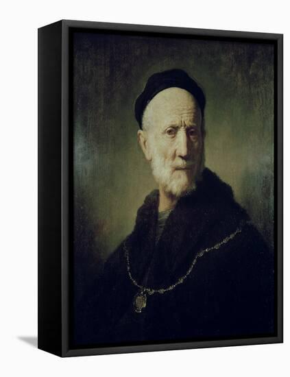 Portrait of Rembrandt's Father-Rembrandt van Rijn-Framed Stretched Canvas